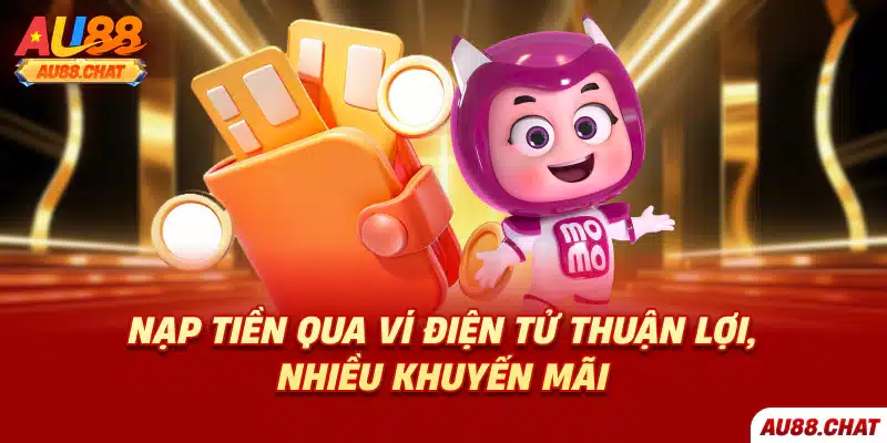 Nạp tiền qua ví điện tử thuận lợi, nhiều khuyến mãi